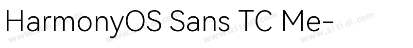 HarmonyOS Sans TC Me字体转换